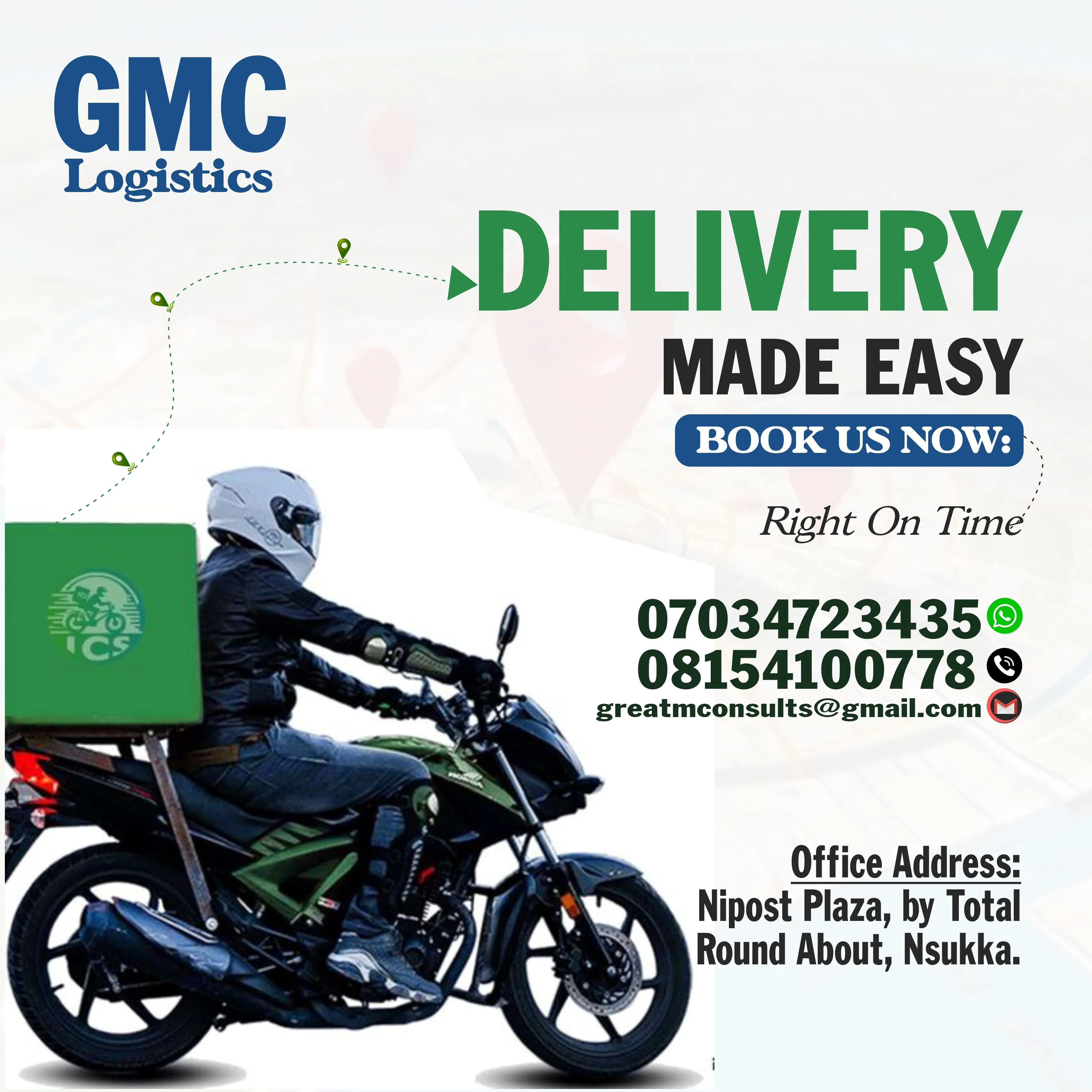 The flyer I made for GMC Logistics 😊
