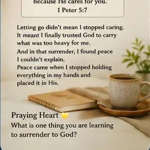 💛 The Peace in Letting Go