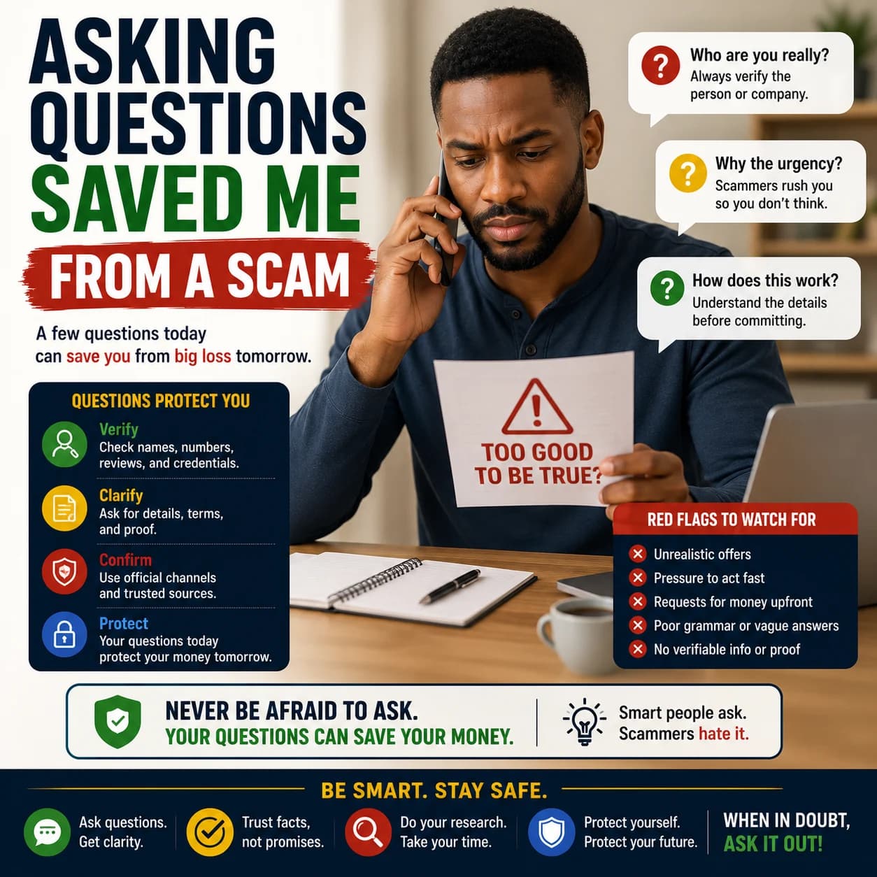 Asking Questions Saved Me From a Scam