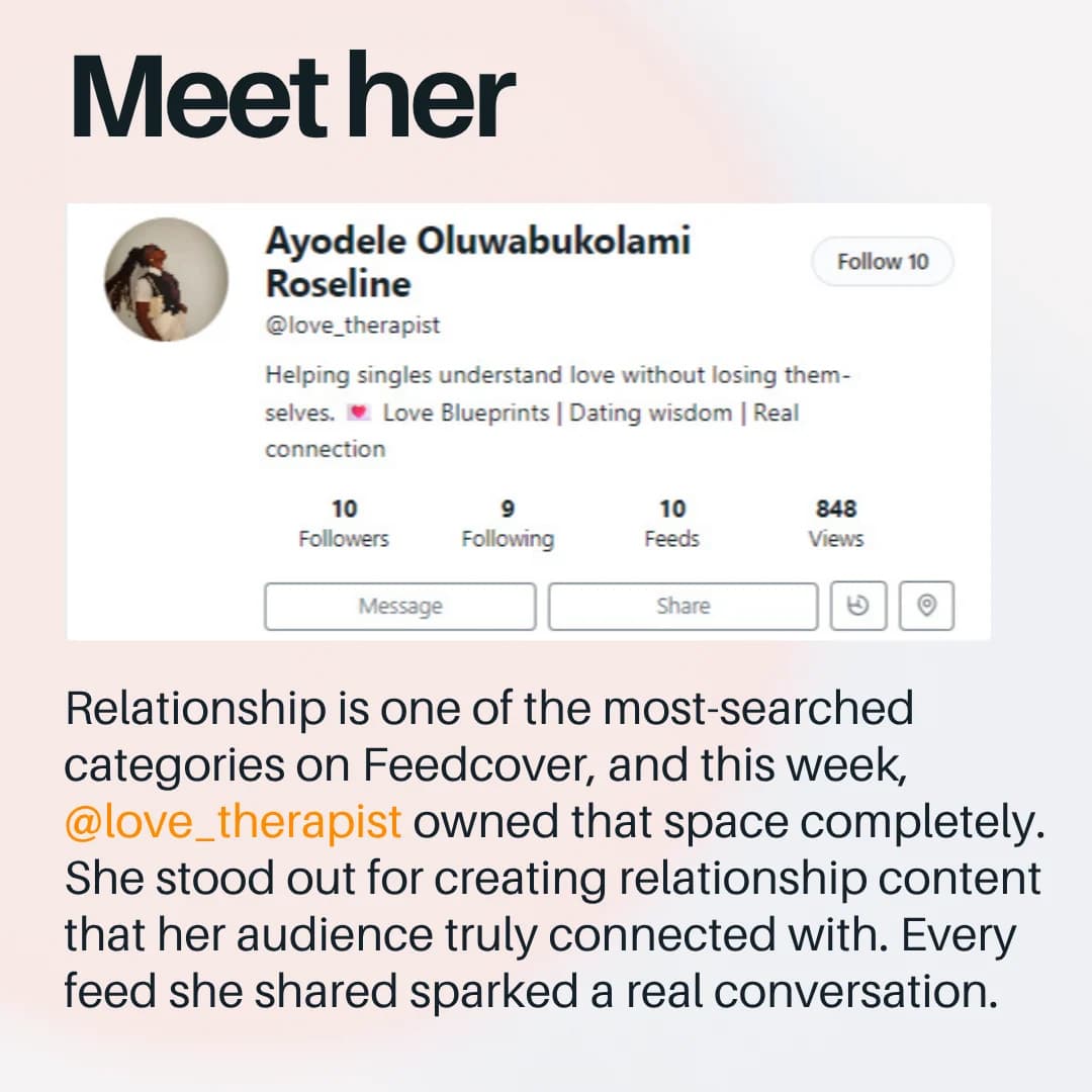 Meet The Creator of the Week 👑