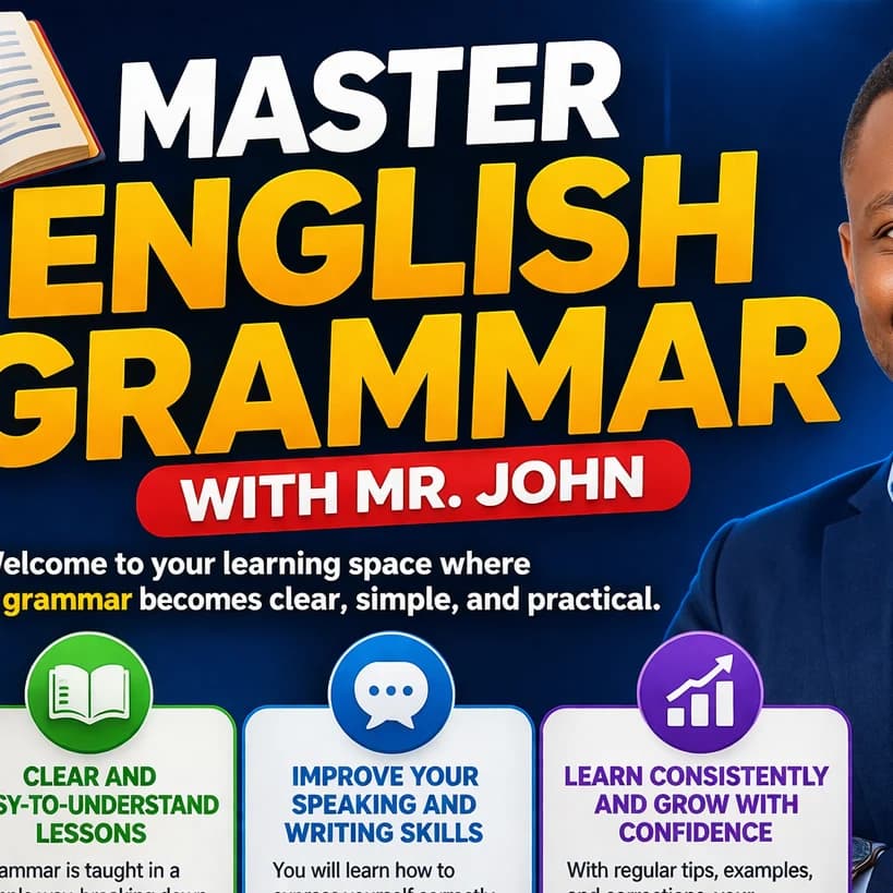 MASTER ENGLISH GRAMMAR WITH MR. JOHN