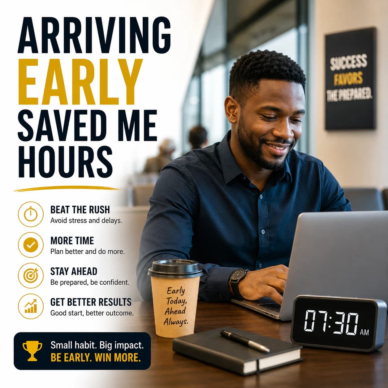 Arriving Early Saved Me Hours