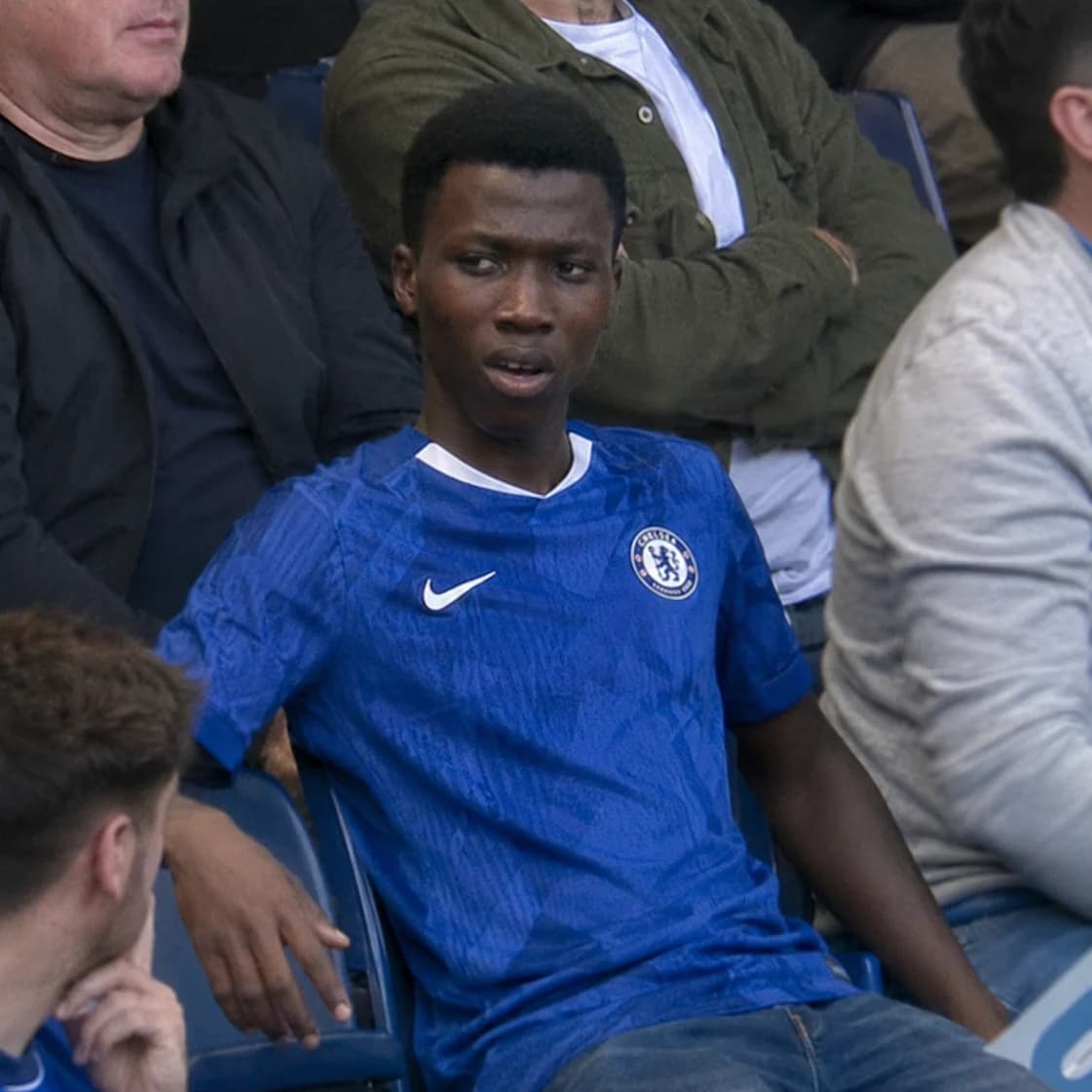 Chelsea fan caught off guard on live TV