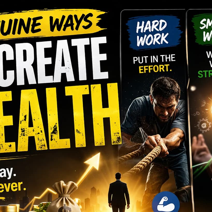 Topic: 3 Genuine Ways to Create Wealth