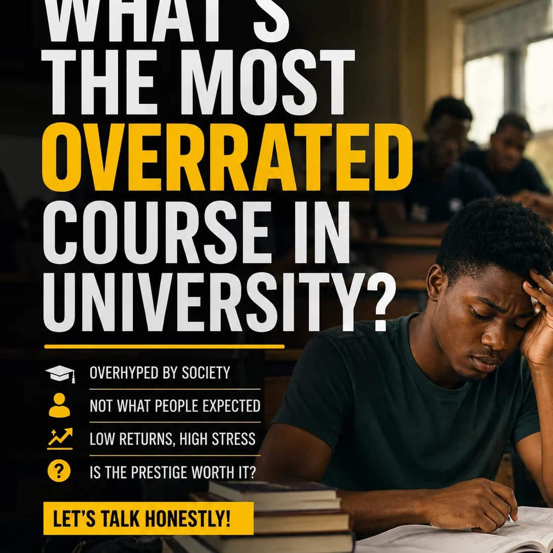 WHAT’S THE MOST OVERRATED COURSE IN UNIVERSITY? 🎓