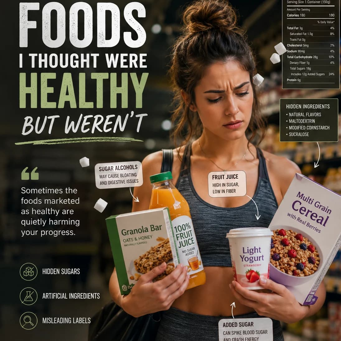 Foods that I thought where healthy but where not