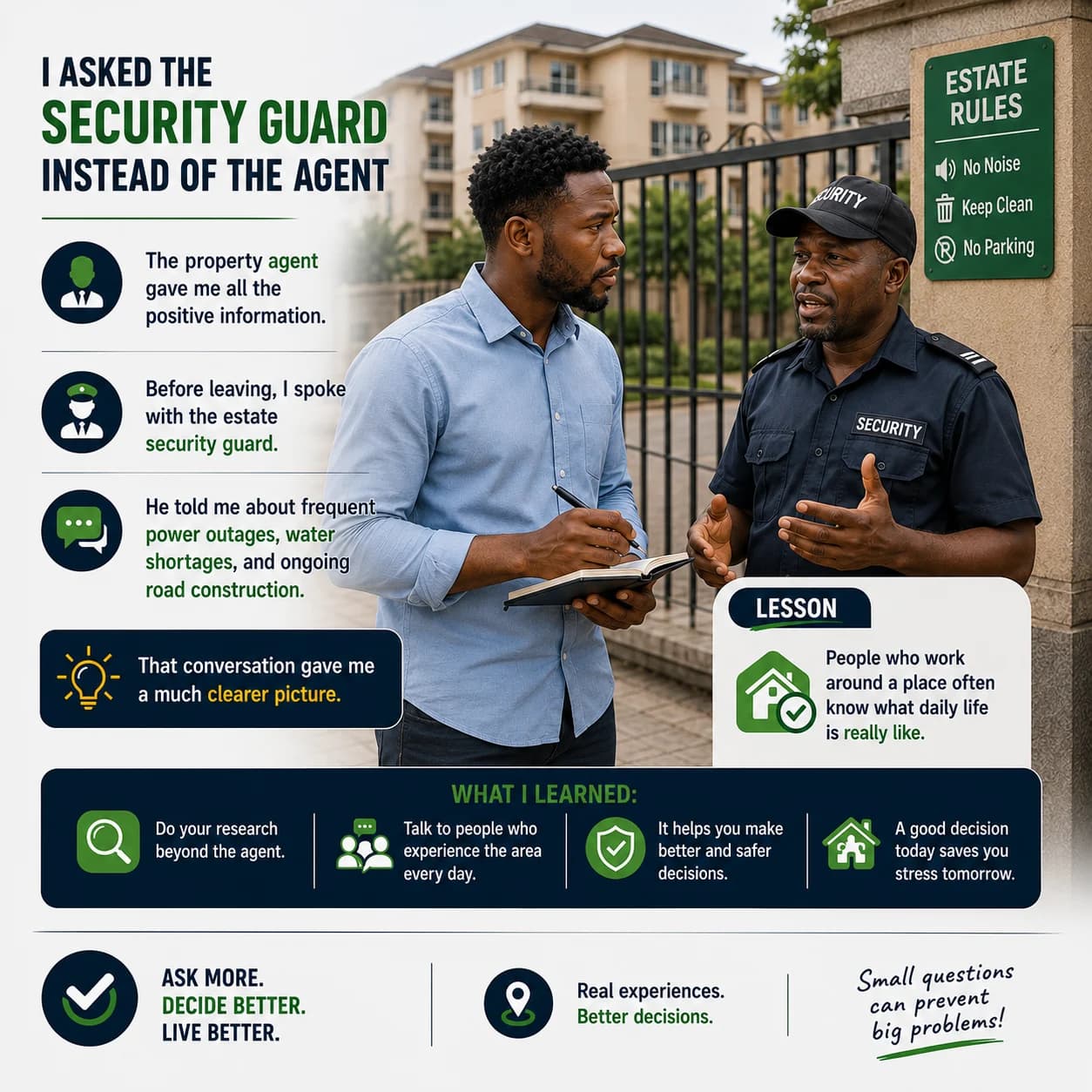 I Asked the Security Guard Instead of the Agent