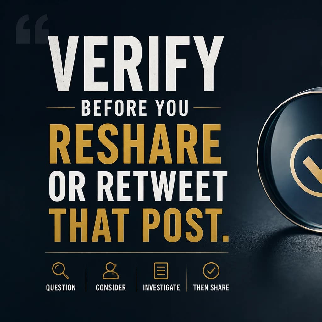 Why You Should Verify Information Before Sharing It Online