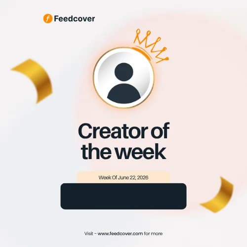 No Creator of the Week This Week 👑