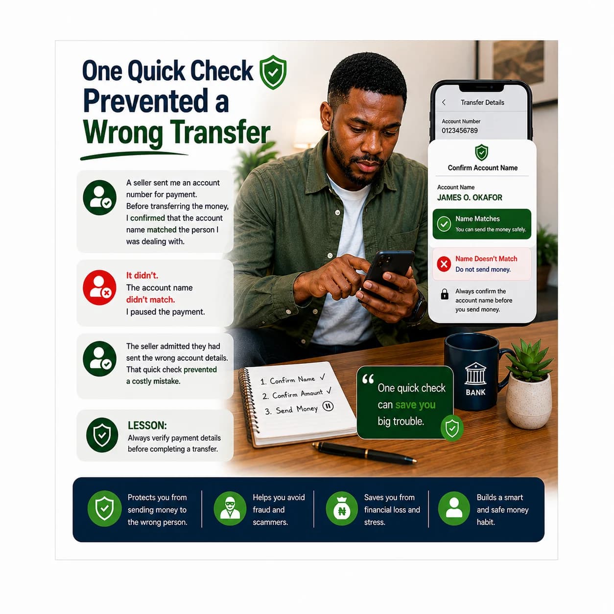 One Quick Check Prevented a Wrong Transfer