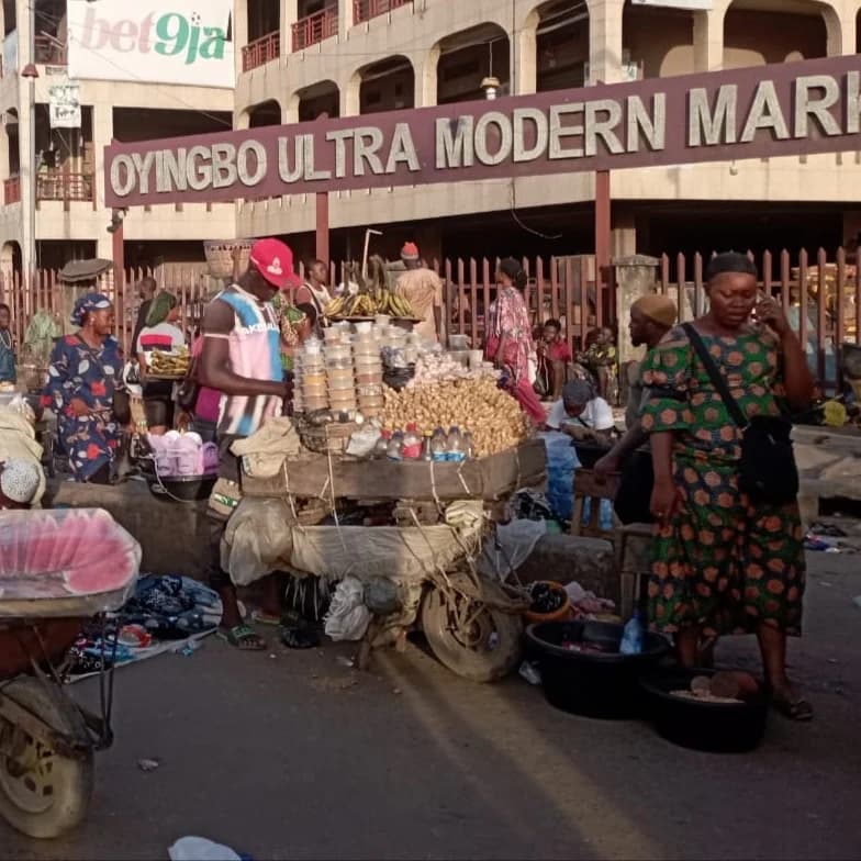 The biggest spices market in Lagos