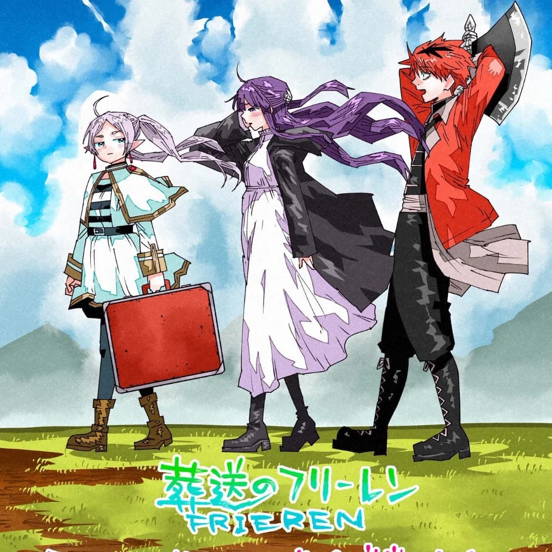 'FRIEREN: Beyond Journey's End' Season 2 New Official Anime Support Illustration by Parashoppers