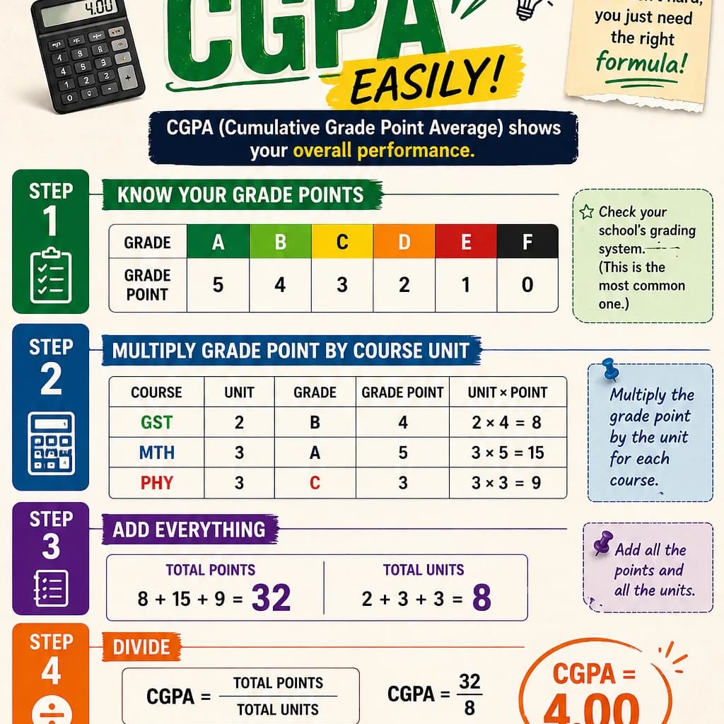“Stop Guessing—This Is How to Calculate Your CGPA Easily 👀