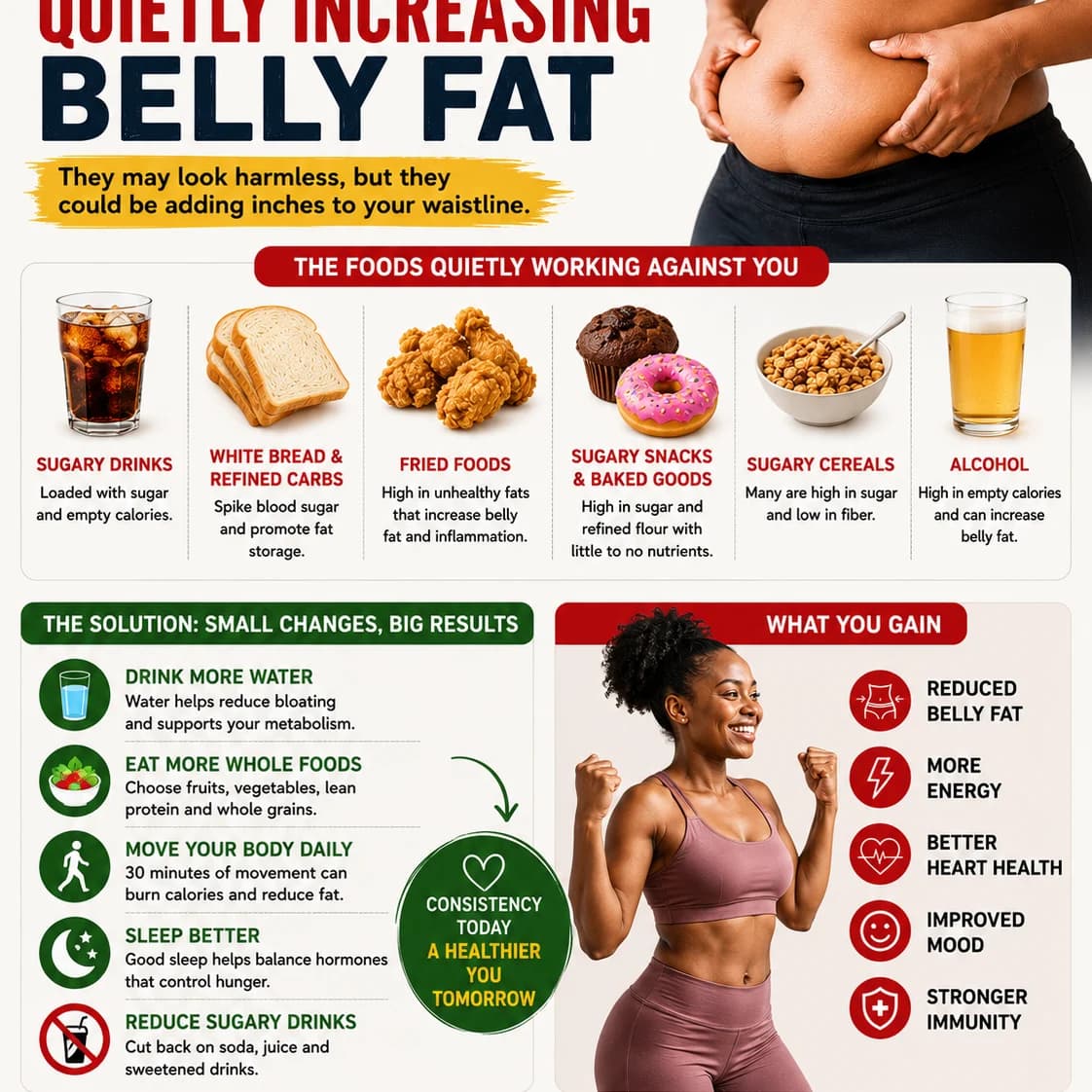 Food that increases belly fat