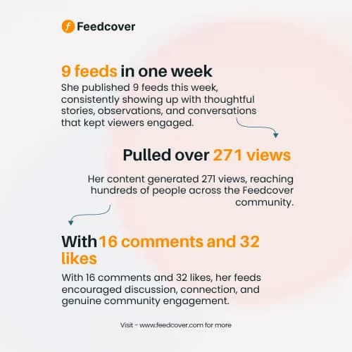 Meet Feedcover’s Creator Of The Week 👑