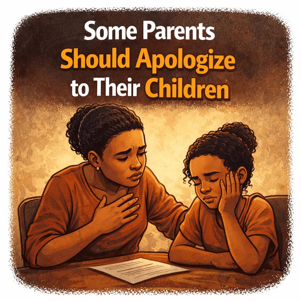 Some Parents Should Apologize to Their Children