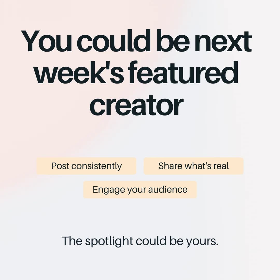 Meet The Creator of the Week 👑