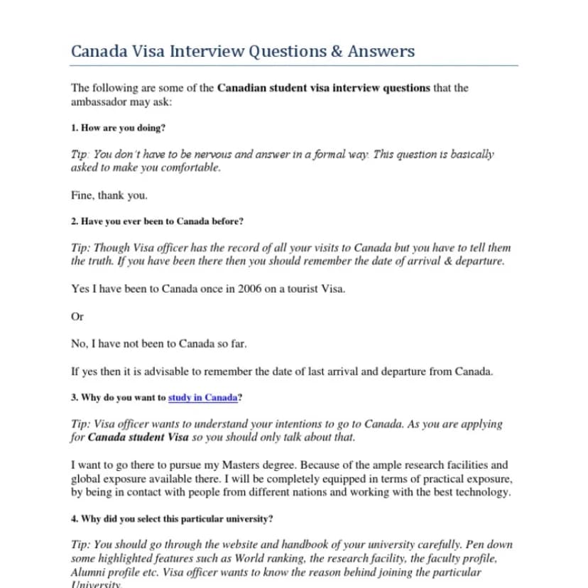 Don’t Tell the Immigration Officer This During Your Interview