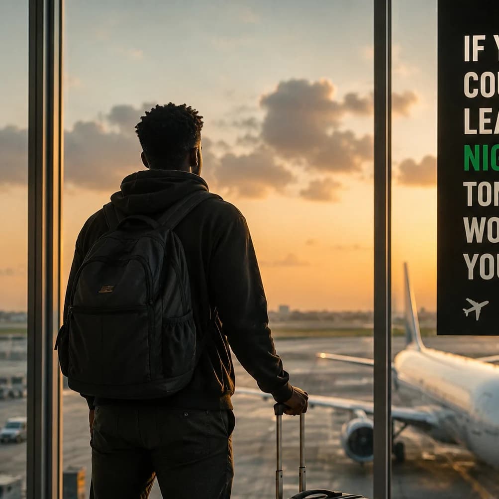 “If you could leave Nigeria tomorrow, would you?”