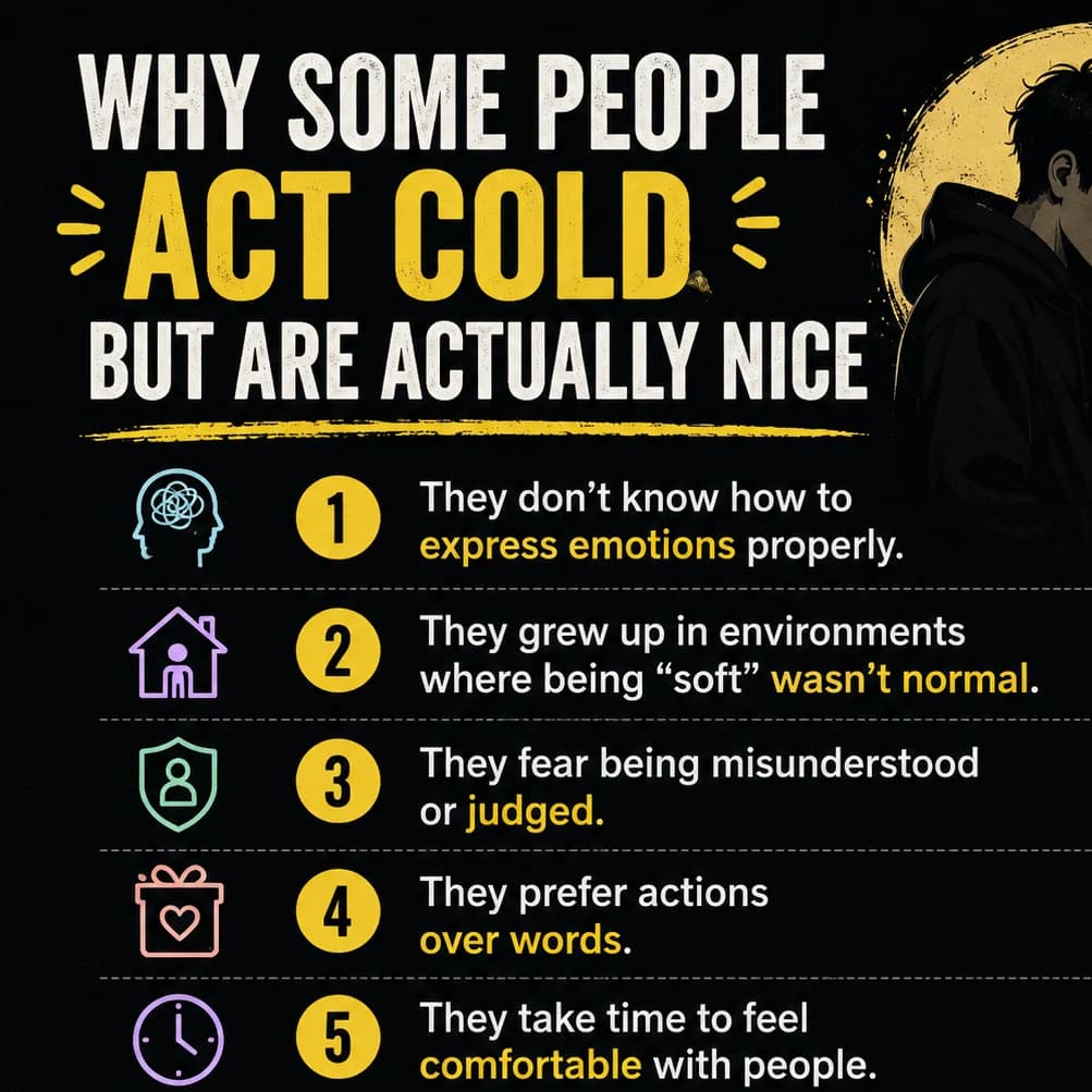 🧠 Why Some People Act Cold But Are Actually Nice