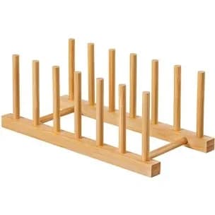 How to make a DIY book shelf with dish racks