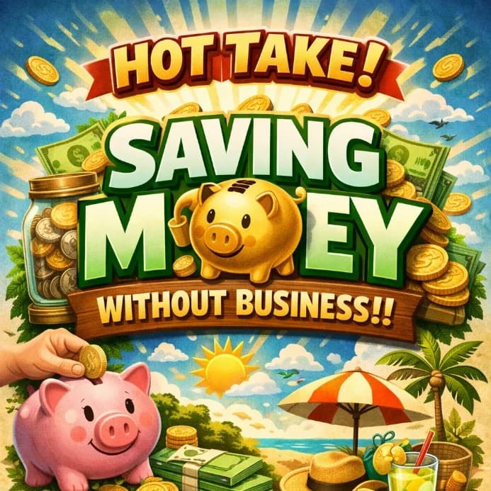 Hot Take: Saving money without a business is just slow poverty.