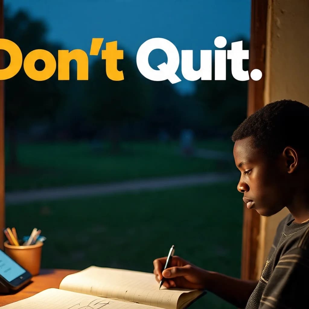 Don't Quit .. you can still win only if if you don't give up.. a man should fall many times and rise