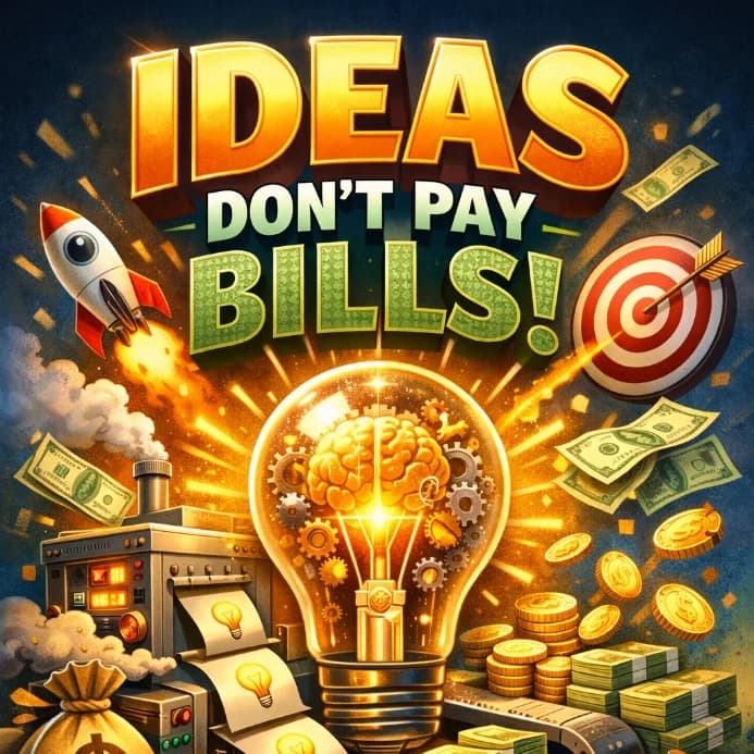Ideas Don't Pay Bills!