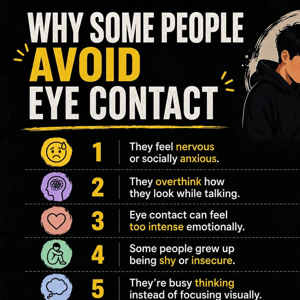 🧠 Why some people avoid eye contact
