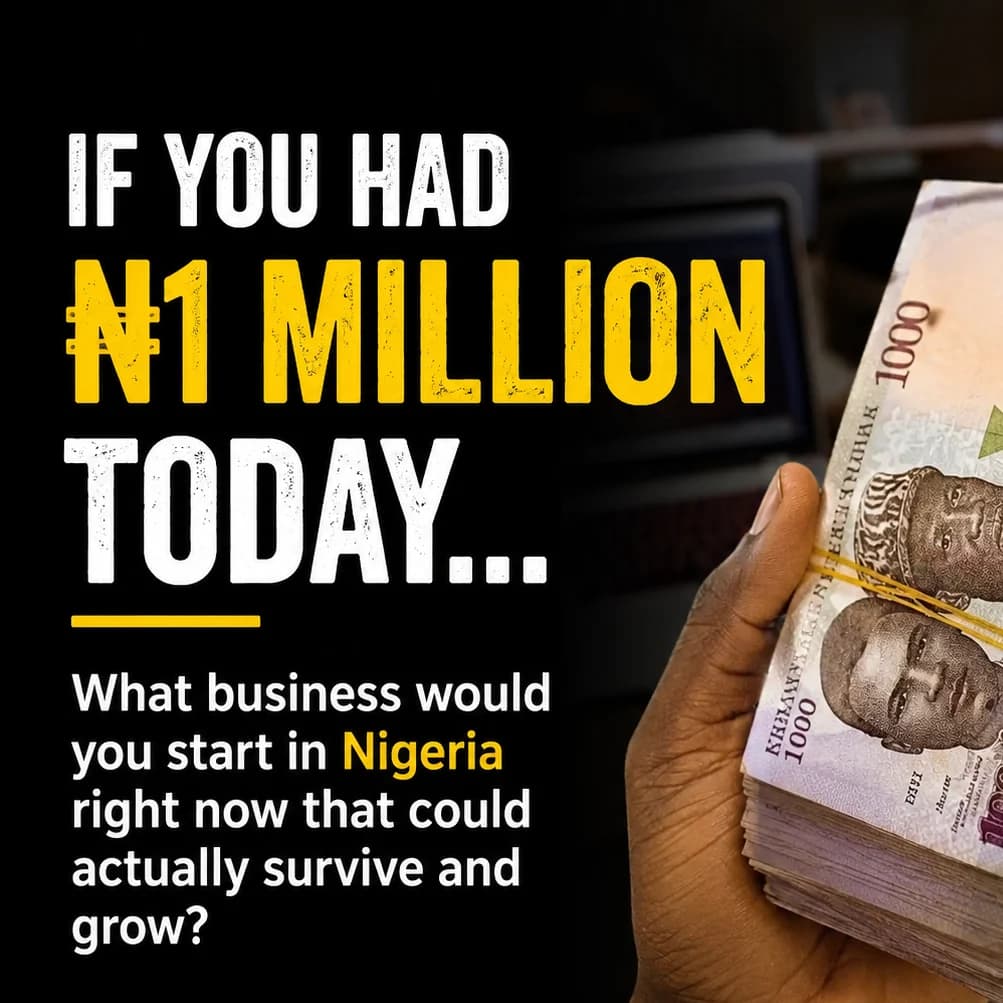 IF YOU HAD ₦1 MILLION TODAY… 💰🇳🇬