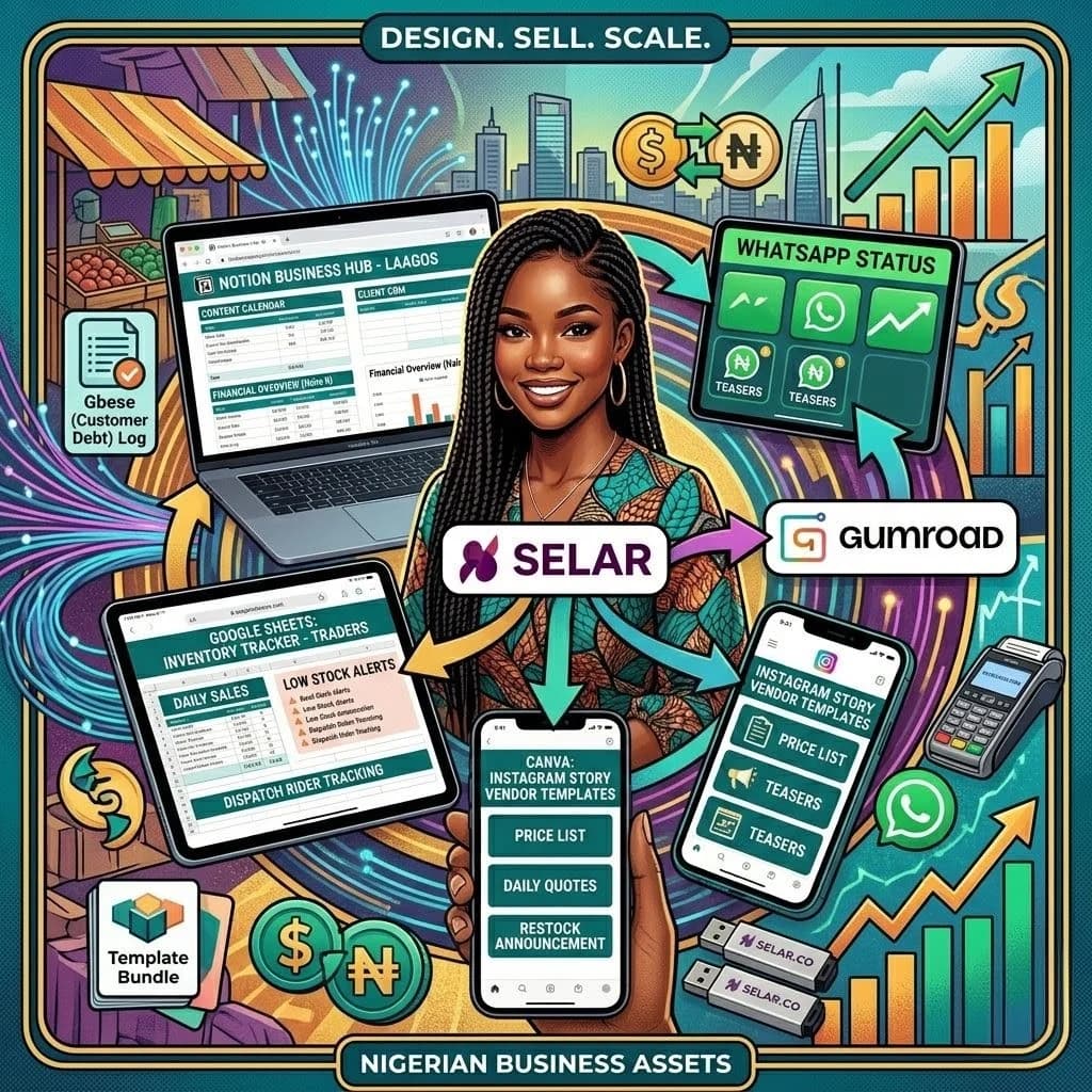 The Digital Template Goldmine: How to Design and Sell Productivity Assets for Nigerian Businesses