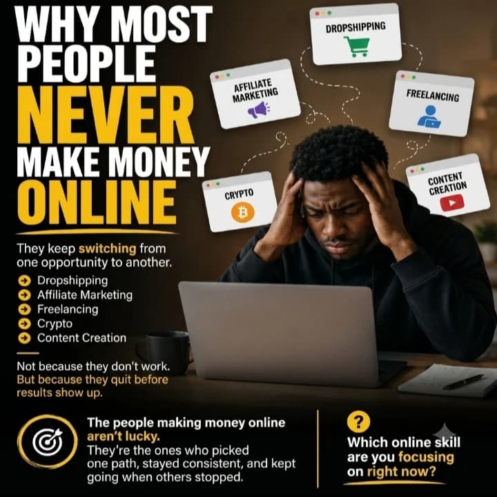 Why Most People Never Make Money Online