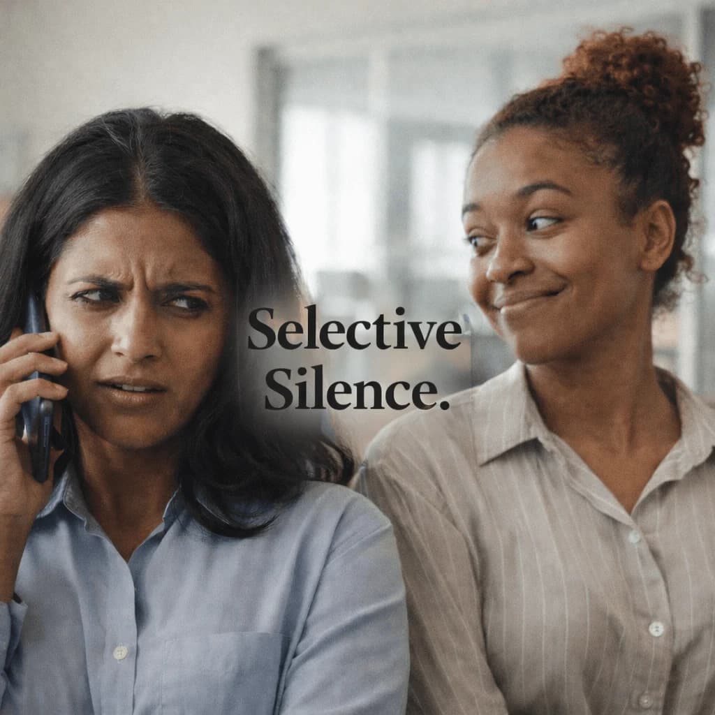 Selective Silence: A Workplace Mirror