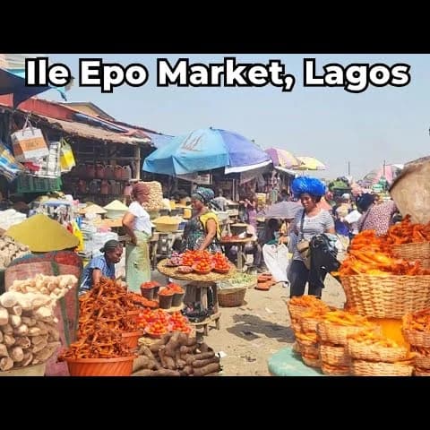 Cheapest food market in Lagos: Ile-Epo foodstuff market