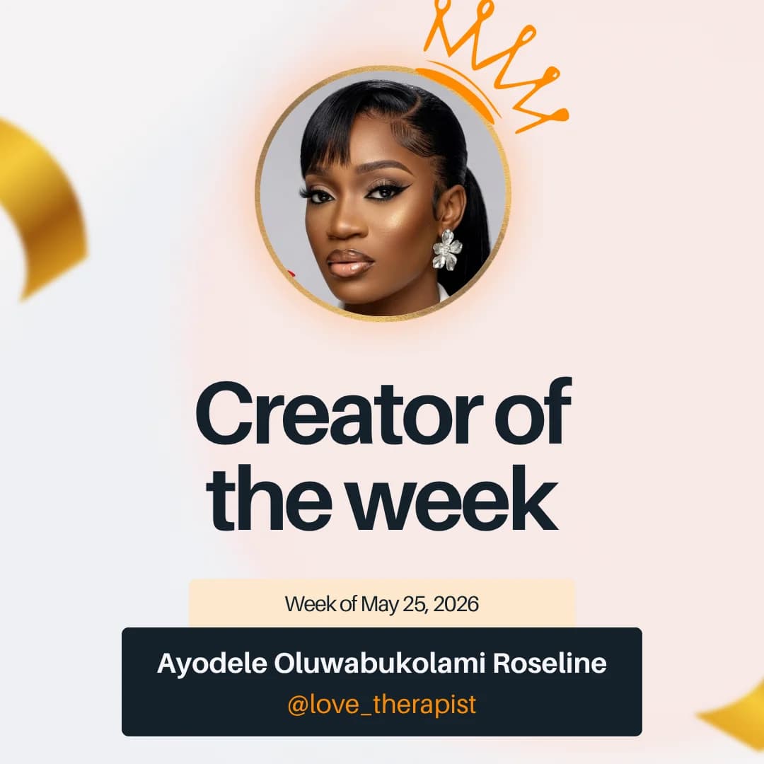 Meet The Creator of the Week 👑