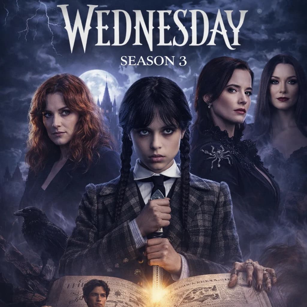 WEDNESDAY SEASON 3 COMING TO YOUR SCREEN ONLY ON NETFLIX
