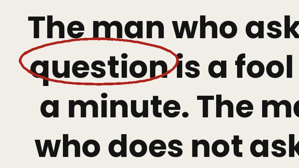 What I learnt about asking question while growing up.