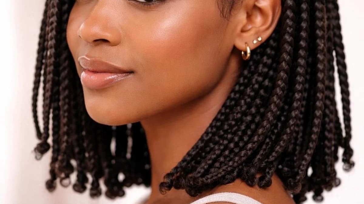 Knotless Braids on Short Hair
