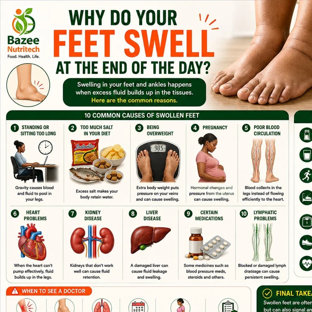 🦶 Why Do Your Feet Swell at the End of the Day?