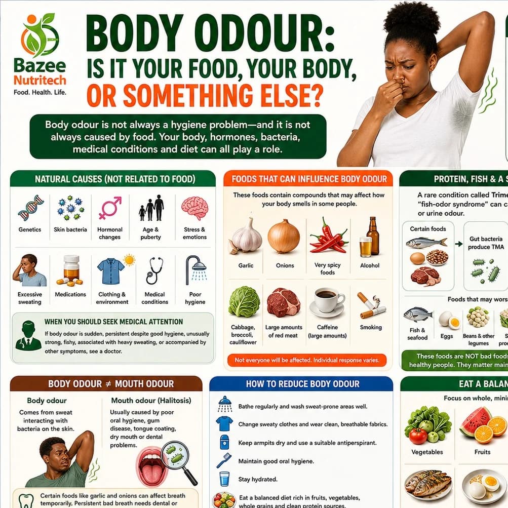 🚨 BODY ODOUR: IS IT YOUR FOOD, YOUR BODY, OR SOMETHING ELSE?