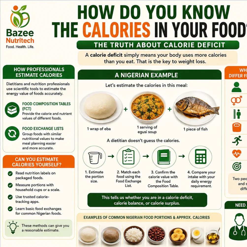 📊 How Do You Know the Calories in Your Food? (The Truth About Calorie Deficit)