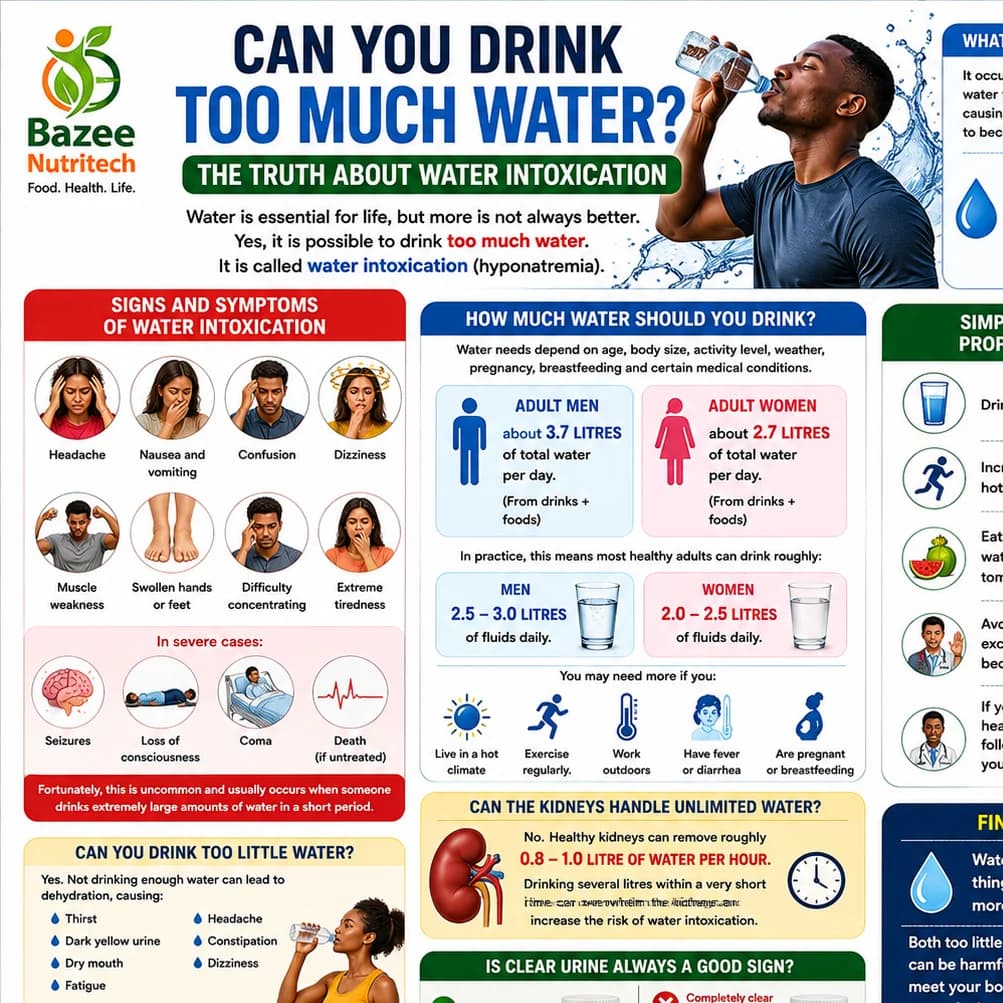 Someone ask that can water be overdose