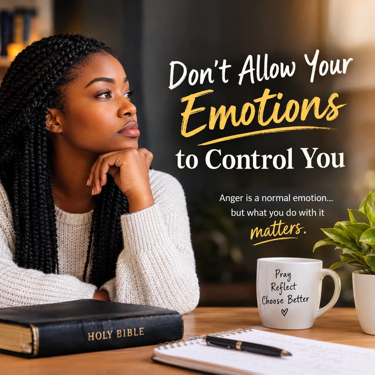 DON'T ALLOW YOUR EMOTIONS TO CONTROL YOU