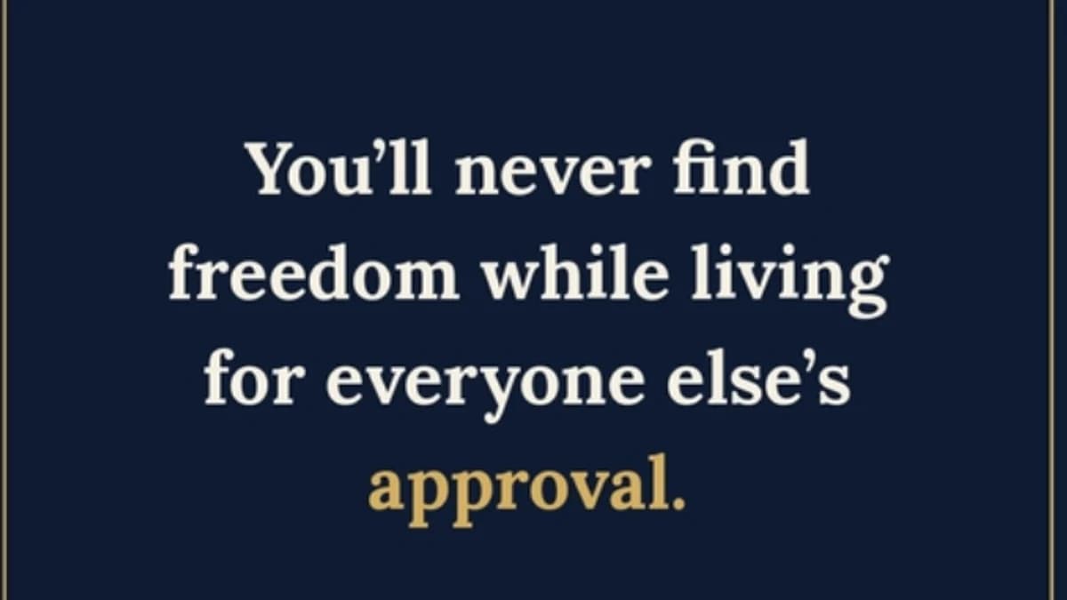 You Can't Please Everyone: Stop Chasing Approval