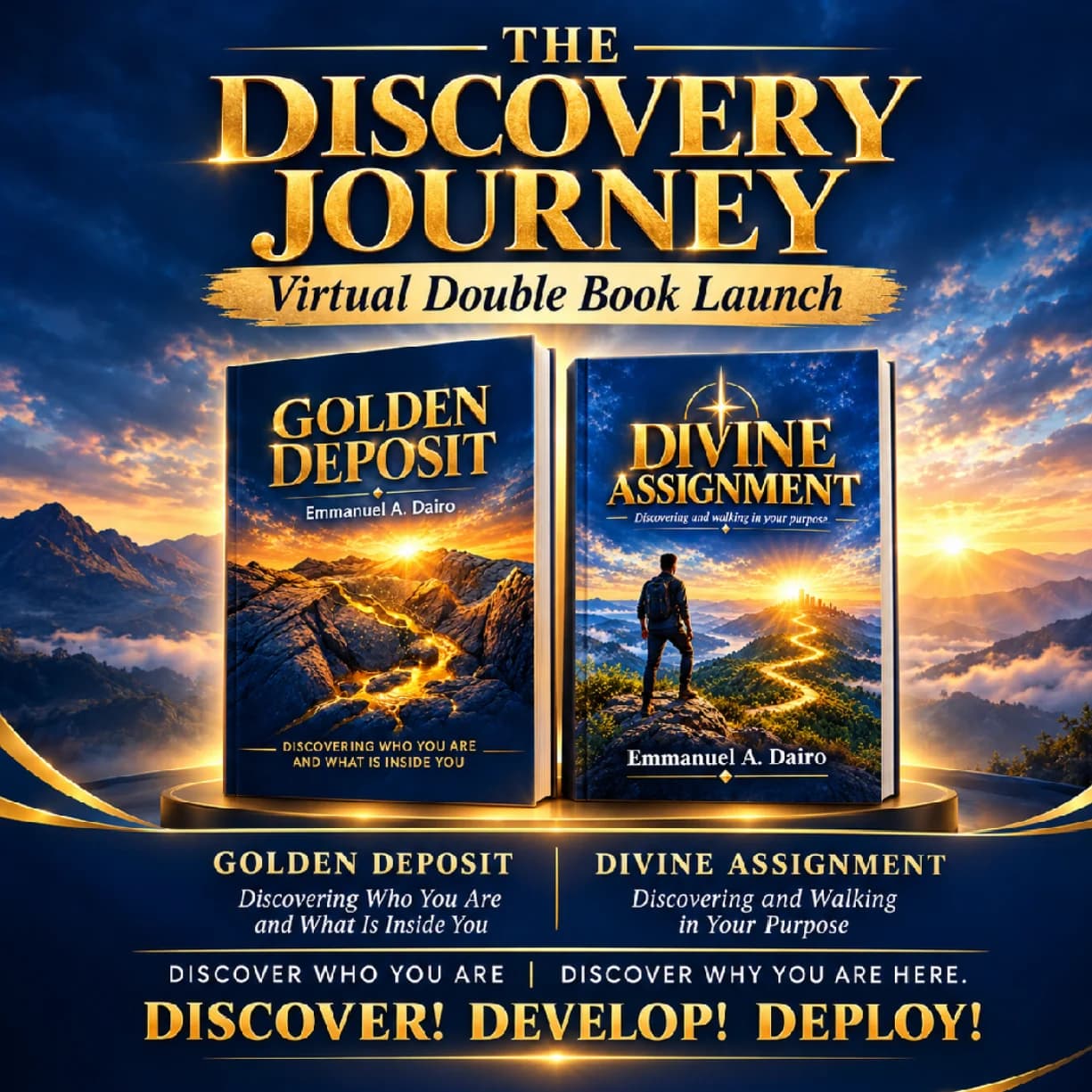 THE DISCOVERY JOURNEY — VIRTUAL DOUBLE BOOK LAUNCH