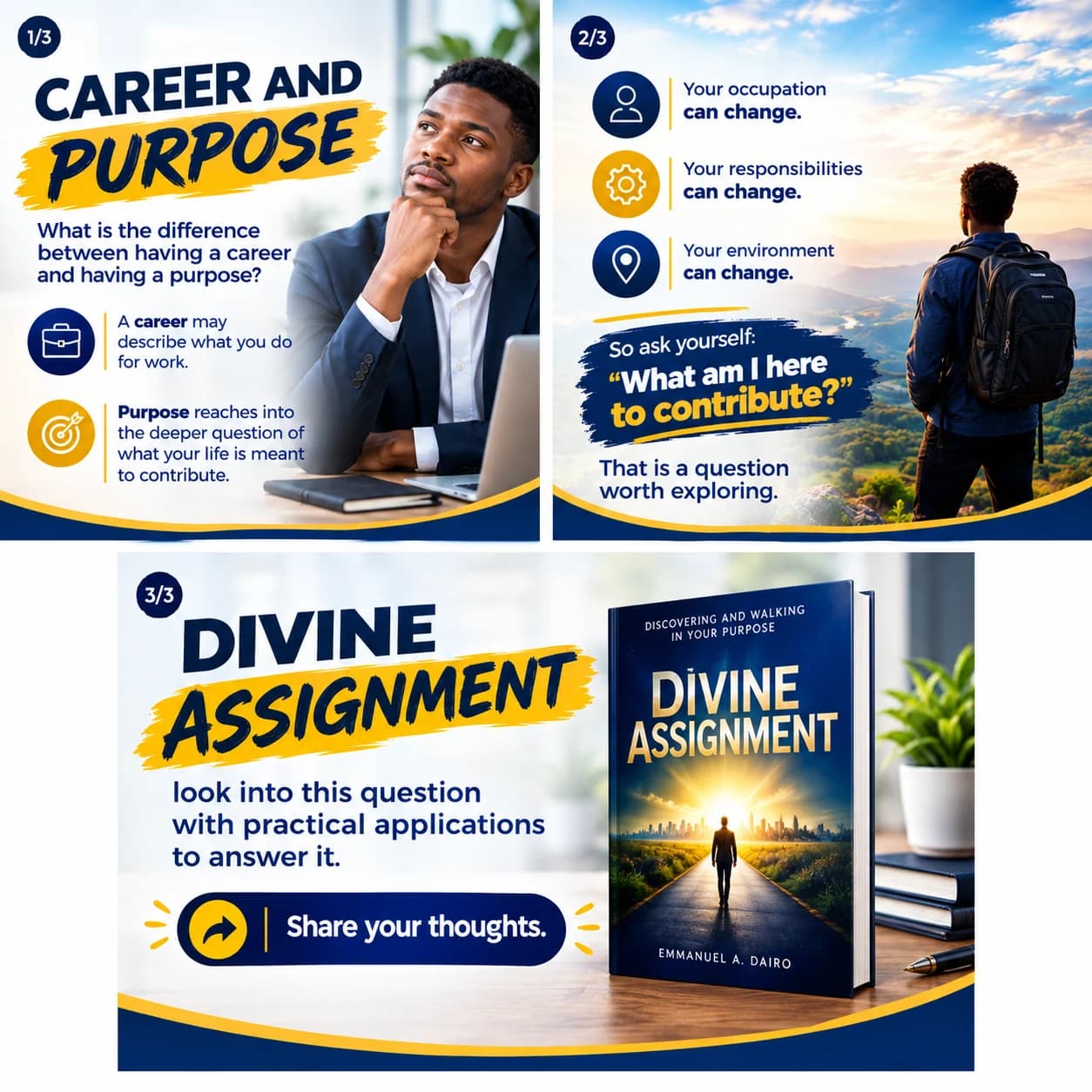 DIFFERENCE BETWEEN CAREER AND PURPOSE