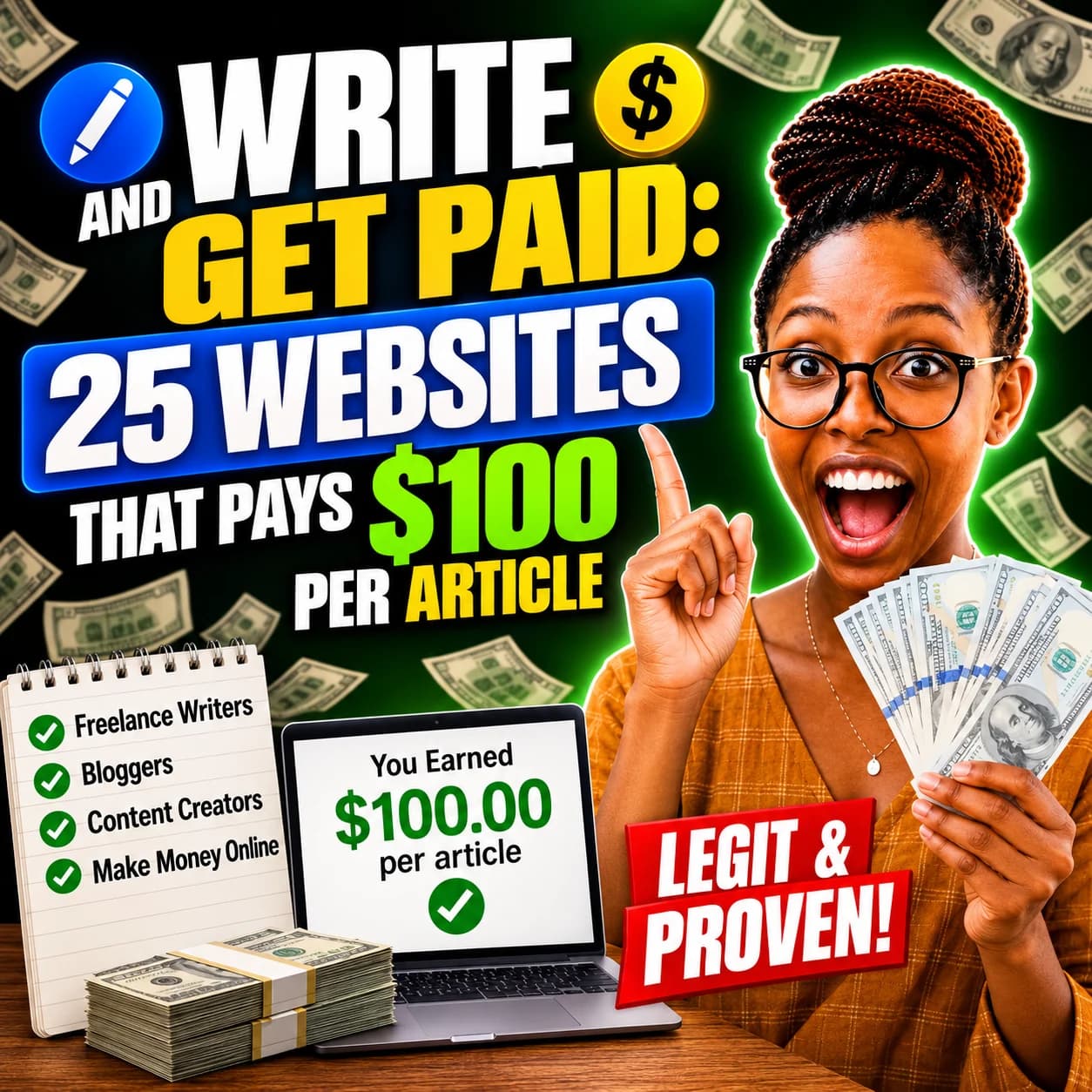 Write and Get Paid: 25+ Legit Platform that Pays $100 Per Article