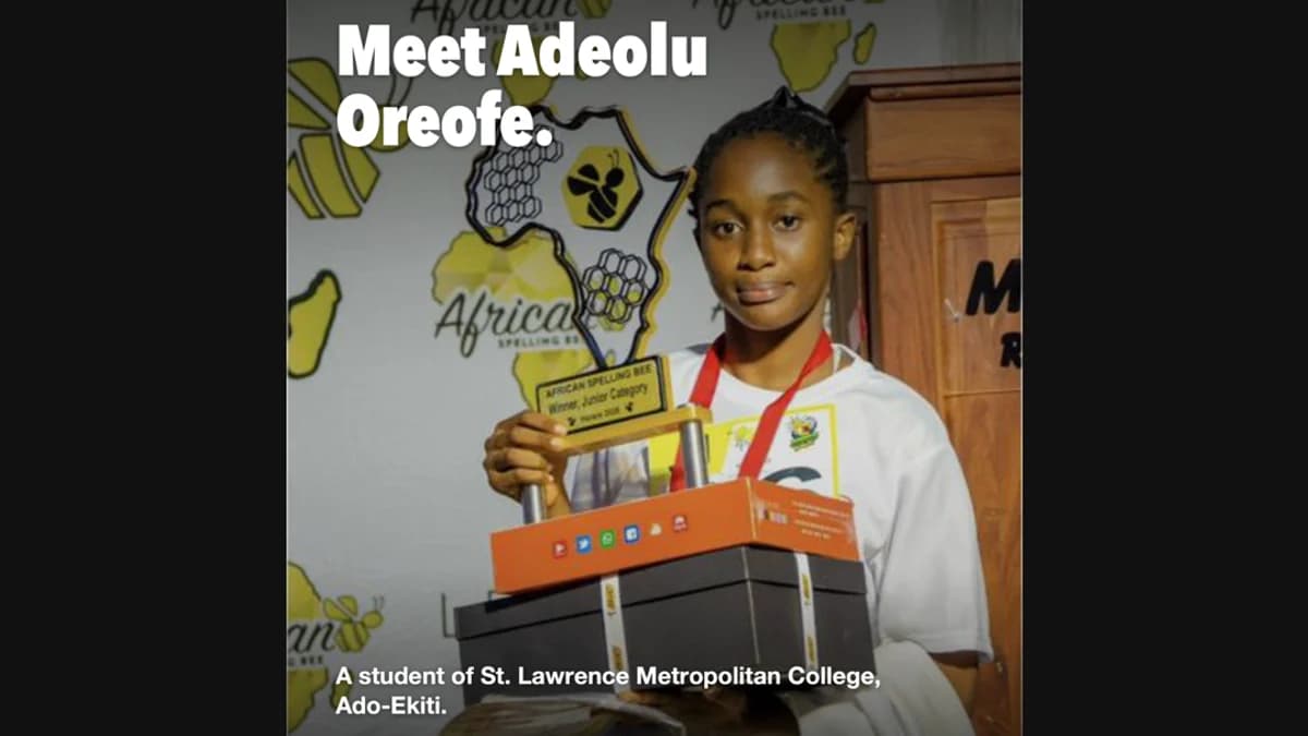 A 14-Year-Old From Ekiti Became Africa’s Spelling Champion