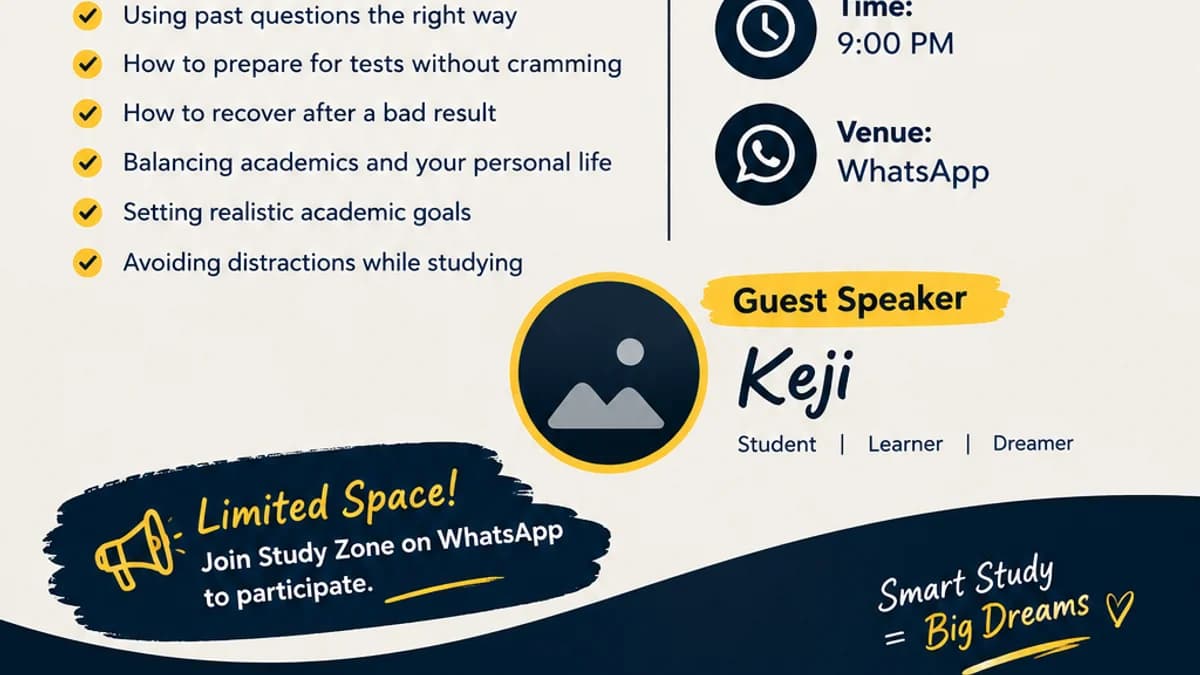FREE STUDENTS WEBINAR.....