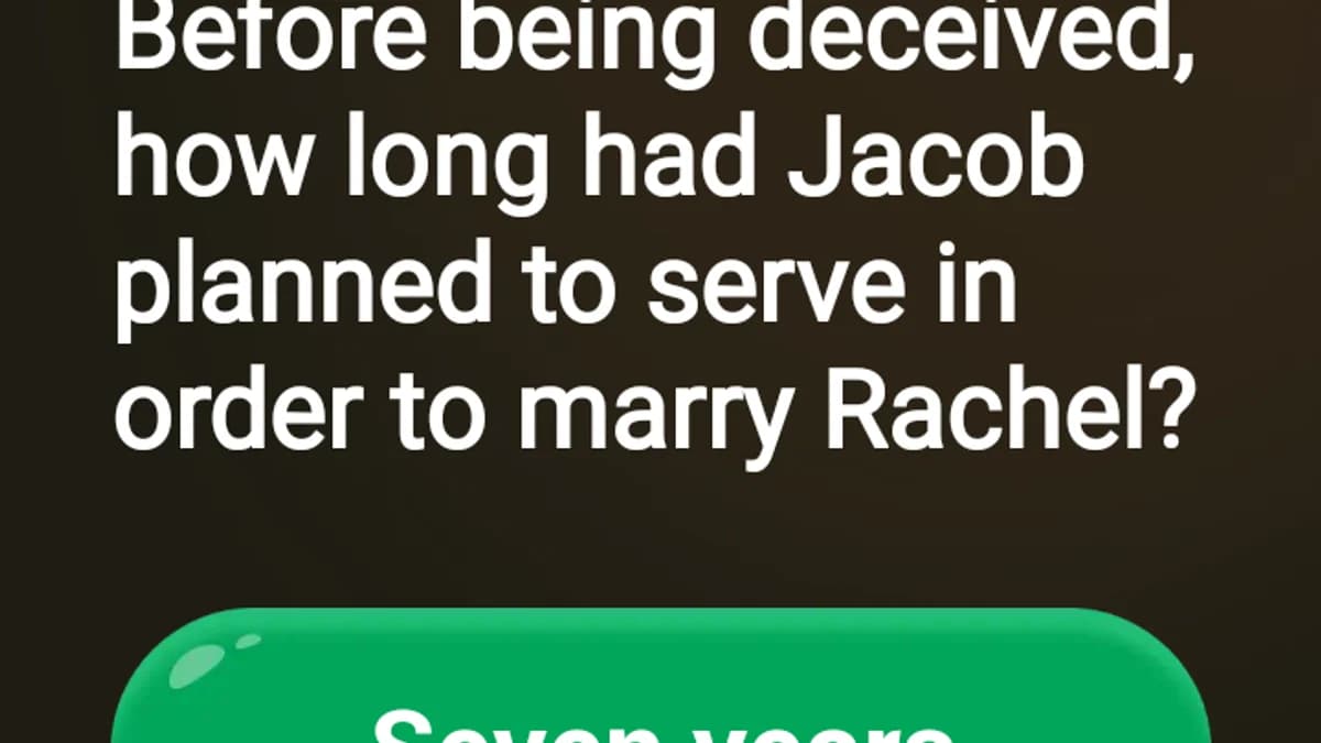 Before being deceived,how long had Jacob planned to serve in order to marry Rachel?